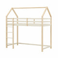 Lit gain de place, coloris beige et naturel, 90 x 190 cm, pour la chambre