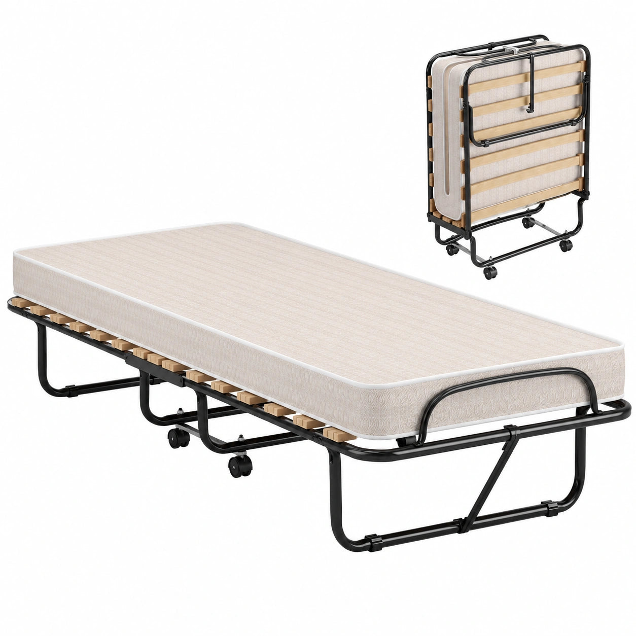 Lit, 1 place, pliable, 80 x 180 cm, pour la chambre