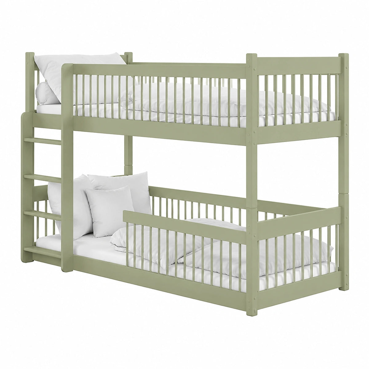 Lit gain de place, avec barrière, pour la chambre
