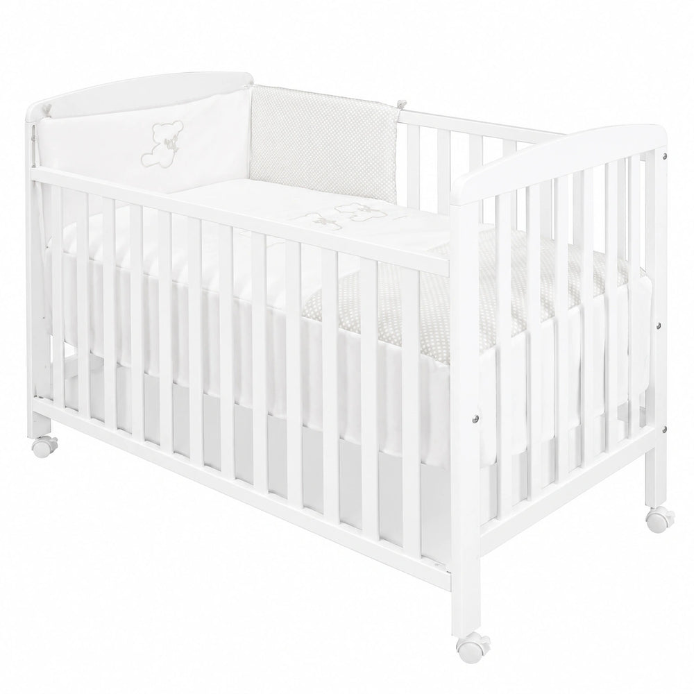Berceau, coloris blanc, 120 x 60 cm, pour la chambre de bébé