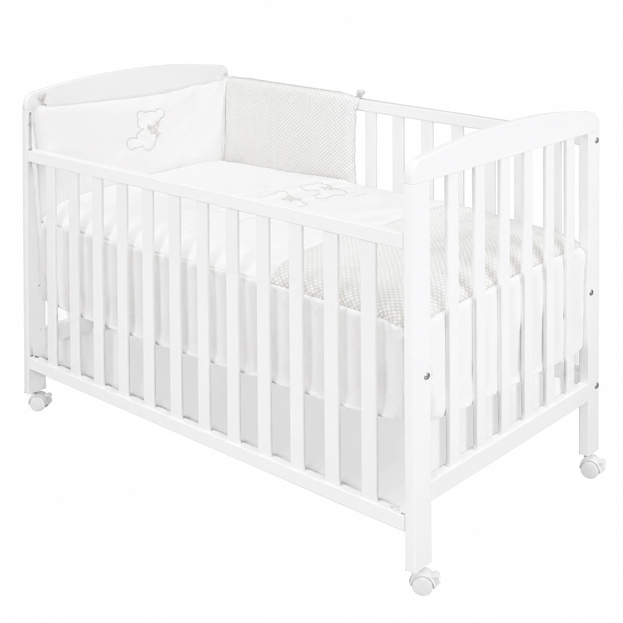 Berceau, coloris blanc, 120 x 60 cm, pour la chambre de bébé