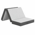 Lit, pliable, coloris gris, 140 x 190 x 15 cm, pour la chambre