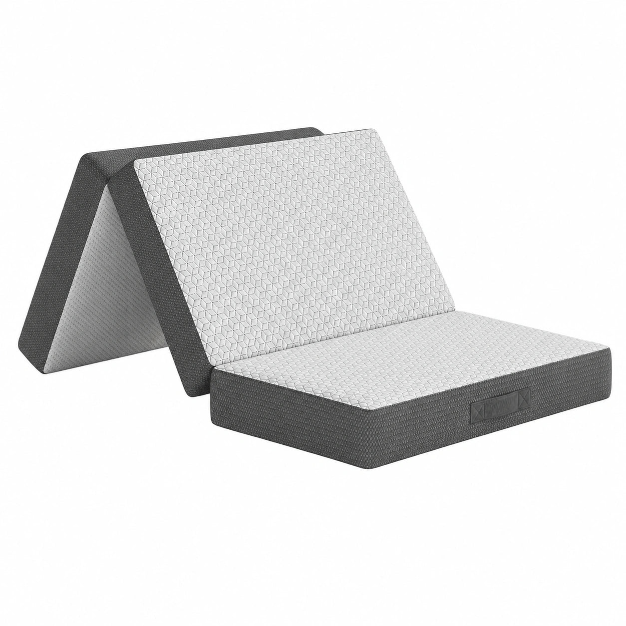 Lit, pliable, coloris gris, 140 x 190 x 15 cm, pour la chambre